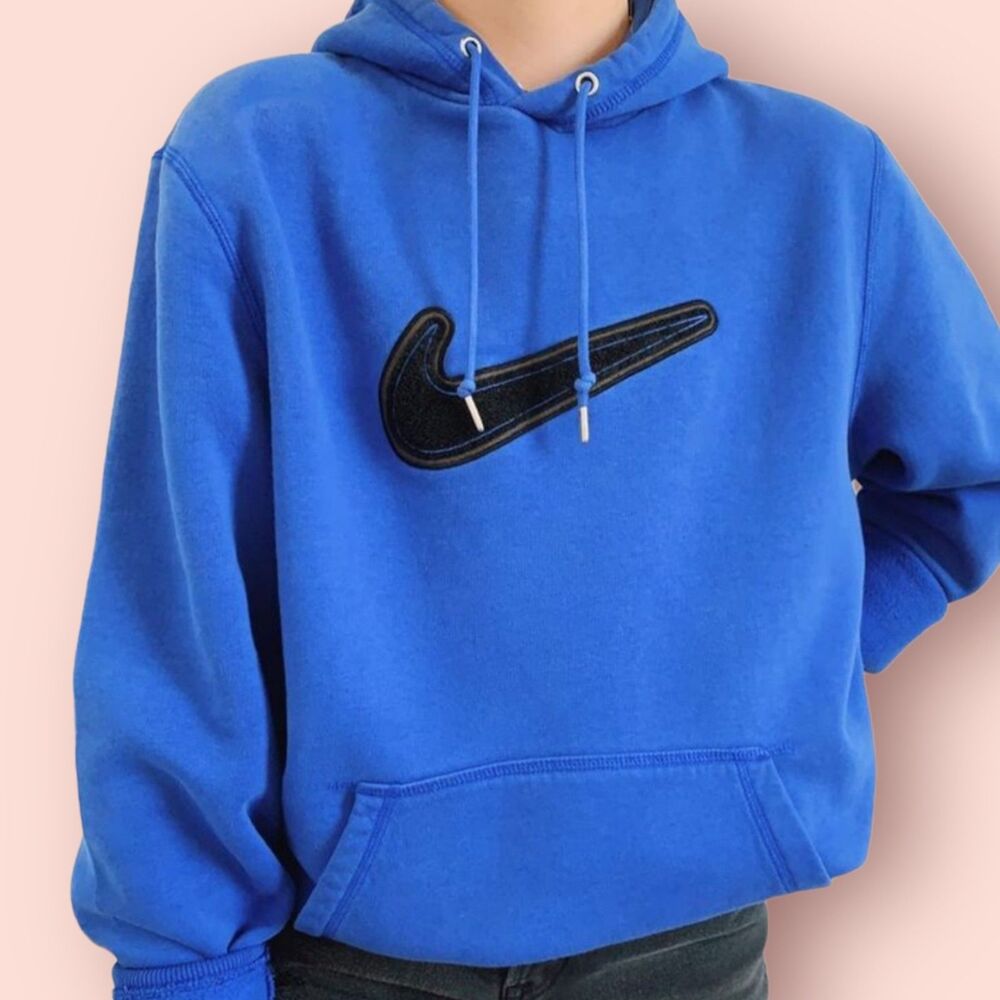 Nike 3D Swoosh Vintage Travis Scott Blue Hoodie Sz XXL